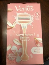 2X Gillette Venus ComfortGlide White Tea Womens Razors w/ 2 Cartridges - £9.54 GBP