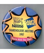 Sams club 1997 Shareholders Meeting pin back Pin Back Button Pinback - $13.69 CAD
