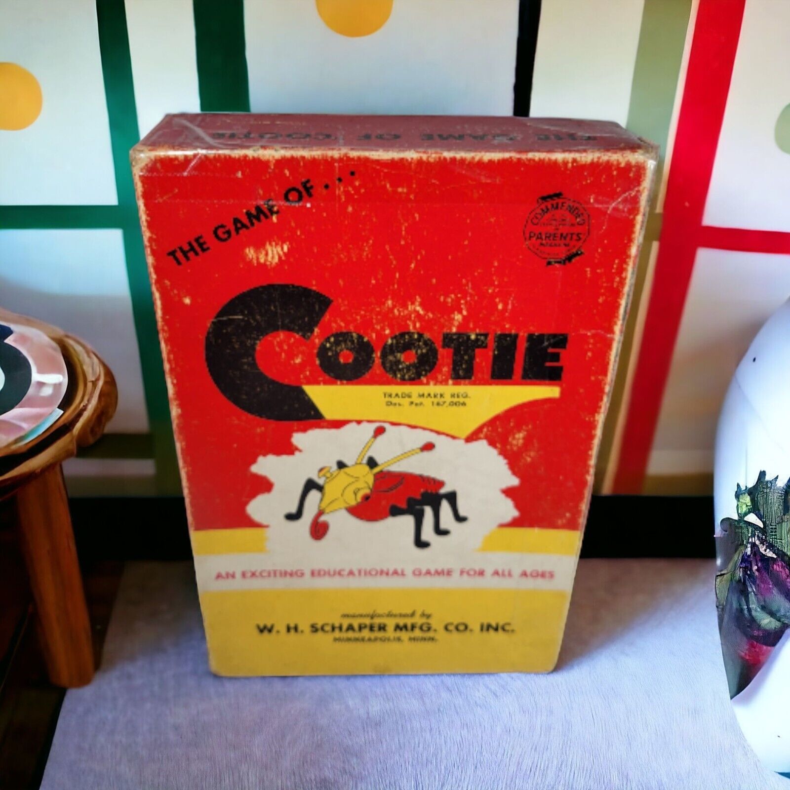1949 Vintage The Game of Cootie - In Original Box, Original  Instructions - $39.47