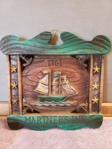 Napcoware Mariners Inn 1763 Tall Sailing Ship Wall Plaque Sign Nautical C6767 - £23.64 GBP