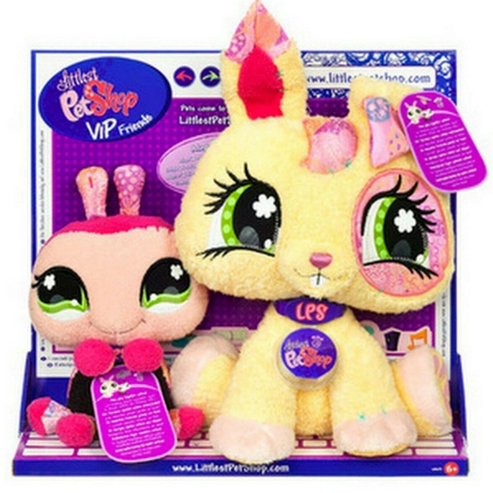 RARE NEW Ladybug and Bunny Pair of VIP Friends Littlest Pet Shop - $69.99