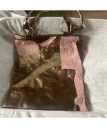 Vintage Transversion Copper Pink Sequin Leg &amp; Purse Motif  Tote Bag - £15.83 GBP