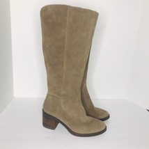 Lucky Brand Women’s Ritten Tall Knee Boots Tan Leather Suede Size 8 M - £30.85 GBP