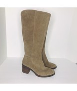 Lucky Brand Women’s Ritten Tall Knee Boots Tan Leather Suede Size 8 M - £30.75 GBP