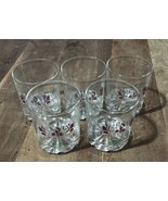 (5) Cerve Italy Iris Drinking Glasses Tumblers 12oz. Low Ball Rocks - $28.00