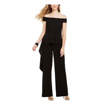 ADRIANNA PAPELL OFF THE SHOULDER CASCADE JUMPSUIT NWT NEW SZ 4 - $823.30 MXN