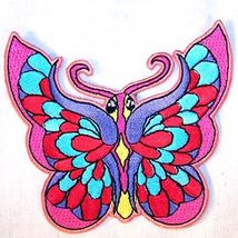 COLOR BUTTERFLY EMBRODIERED PATCH P497 biker new jacket  bikers novelty ... - $4.09