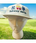 NY Yankees Vs NY Mets Subway Series 2000 White Strapback Baseball Hat ML... - $213.14 MXN