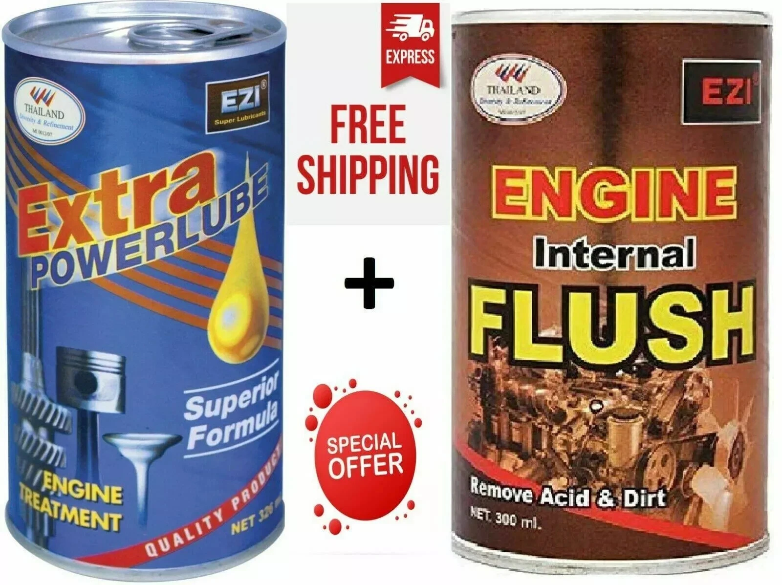 EZI Extra Power Lube Superior Formula 326ml + EZI Motor Internal Conditi... - $123.03 CAD