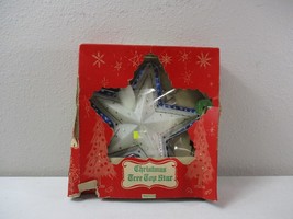 Vintage star Plastic Christmas tree topper 1950s working - $44.54