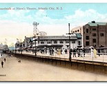 Boardwalk and Nixon Theatre Atlantic CIty NJ UNP Unused DB Postcard W11 - £3.12 GBP