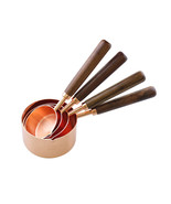 Set of 4 Measuring Cups Walnut Handle - $43.84 CAD