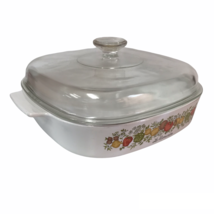 Corning Ware A 10 B Le Romarin Spice Of Life 10x10x2 Sq Casserole With Lid Nice - £38.90 GBP
