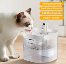 Smart Water Fountain Automatic Pet Water Dispenser For Cats Dogs with Filters - £21.52 GBP+