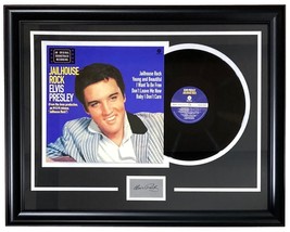 Elvis Presley Encadré Jail Maison Rock Vinyle Record W / Laser Gravé Signature - £139.55 GBP