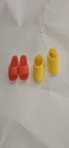 Vintage Barbie Shoes Coral Sandals &amp; Sneakers Made in the Philippines,  - $11.88