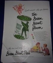 Green Giant Peas Magazine Print Advertisement 1956 - $75.95 MXN