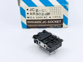 1X JC2-SS AR3024W MATSUSHITA 6 Position Plug-in Relay Socket 10A 250VAC - $5.00