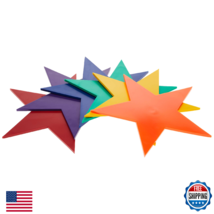 US Games Color My Class Stars Flexible Plastic Boundary Markers 9.5" - $31.34