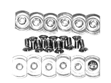 1956-1962 CorvetteConvertible Top Header Weatherstrip Screw &amp; T-Nut Set - $25.69