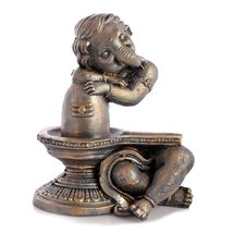 India at Your Doorstep Lord Ganesha Ganesh ji Idol Ganpati Showpiece Decorative  - £57.66 GBP