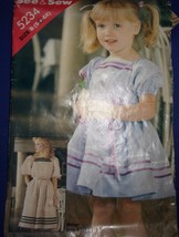 See &amp; Sew Child’s Dress Size 5-6-6X #5234 Cut At Size 6 - £3.16 GBP