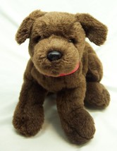Vintage 1993 Gund Brown Chocolate Lab Puppy Dog 11&quot; Plush Stuffed Animal Toy - £27.62 GBP