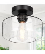 Industrial Semi Flush Mount Ceiling Light, 800 Lumen LED Bulb Included, ... - €36,82 EUR