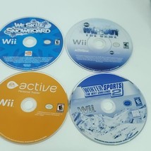 Nintendo Wii Games Lot of 4 Bundle Winter Sports Active Wipeout Ski Snowboard  - £18.19 GBP