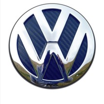 VW Golf MK6 Blue Carbon Fibre - Rear Badge Inserts. GTI R32 TDI - £12.53 GBP