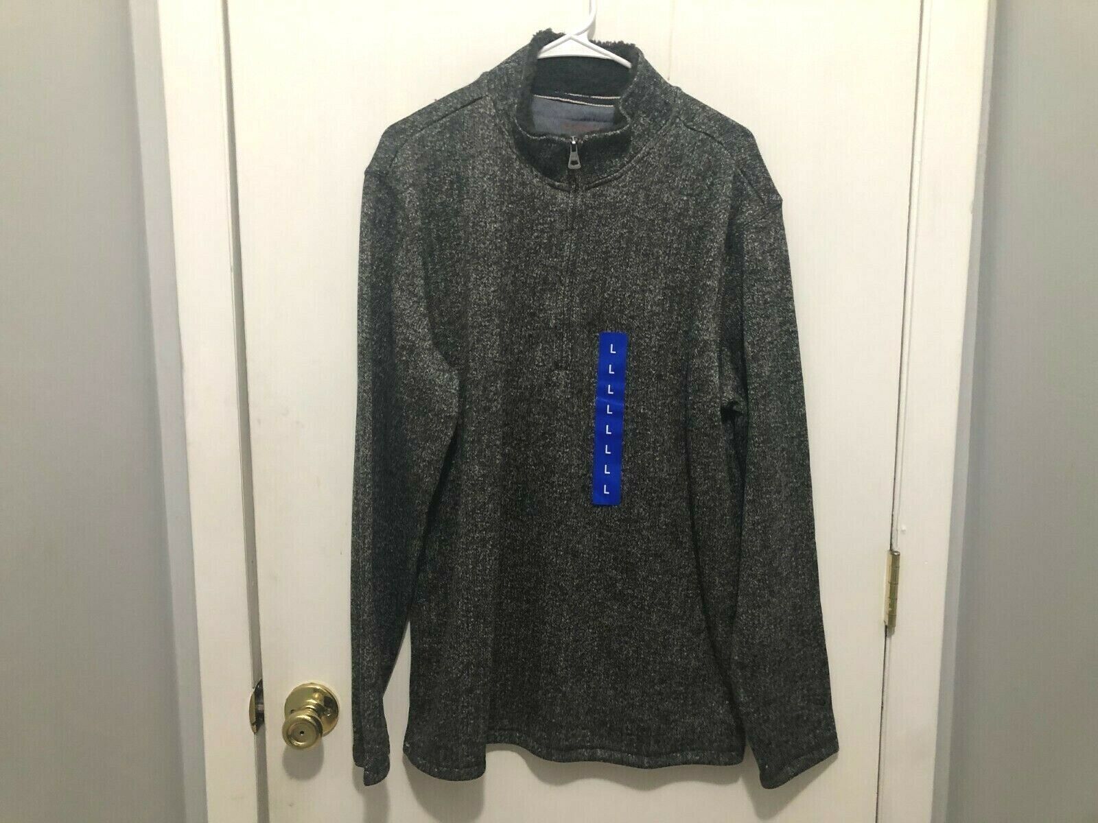 NEW Weatherproof Vintage Mock Neck 1/4 Zip Pullover Sweater Fleece Lined... - $11.87