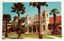 Public Library Old Cars Riverside California CA Colourpicture UNP Postca... - £4.46 GBP