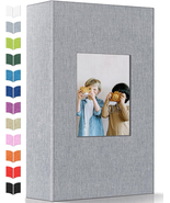 Photo Album 4X6 with 300 Pockets,Slip-In Picture Albums,Linen Cover Memo... - $490.37 MXN