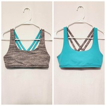 Ivivva Complete Focus Reversible Bra Grey Teal - $25.00