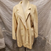 Vintage Forecaster of Boston Women&#39;s Beige Wool Jacket, Size 14  - £55.25 GBP