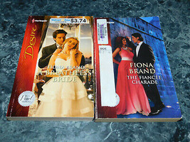 Silhouette Desire Fiona Brand lot of 2 The Pearl House Series Paperbacks - £1.78 GBP