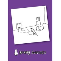 Bunny Suicides &quot;Death by Electric Carrot&quot; Purple Fridge Magnet - £2.54 GBP