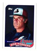 1989 Topps #474 Bob Rodgers Montreal Expos - £2.39 GBP