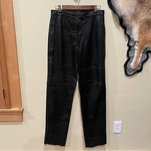 JLC Black Leather Pants Straight Fit - $1,043.96 MXN