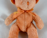 Russ Berrie Leo Zodiac Star Scopes Bear Orange Plush 11&quot; Lion Logo Birth... - $9.49