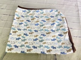 Little Me Baby Boy Puppy Dog All Over Lovey Security Blanket Jersey Cotton - $34.65