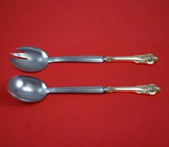 Grande Baroque by Wallace Sterling Silver Salad Serving Set Modern Custo... - $150.58