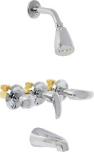 5&quot; Spout Reach, Polished Chrome, Elements Of Design Eb6231Ll Legacy Thre... - $96.92