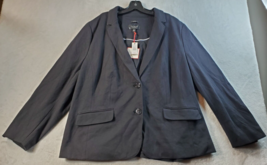 Talbots Blazer Jacket Women Size 22WP Black Long Sleeve Single Breasted 2 Button - £27.69 GBP