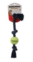 Mammoth Pet Products Denim 3 Knot Tug with Ball Dog Toy Grey 1ea/20 in, MD - £14.17 GBP
