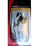 Brass PULL CHAIN Canopy SWITCH ceiling light fixture lamp 6A 125V COOPER... - $357.34 MXN