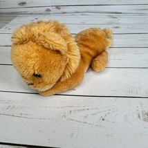 Vintage Dakin 1981 8&quot; Plush Golden Tan Lion White Belly Stuffed Animal Toy - £9.93 GBP