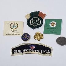 Lot of 6 Vintage Girl Scouts Cadette Cockade Patch Pins 9-134 9-652 9-688 9-108 - £23.52 GBP