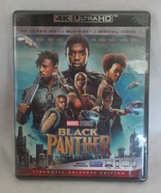 Marvel Studios BLACK PANTHER 4K UltraHD + Blu-Ray + Digital Code Cinematic Univs - £20.58 GBP