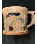 Mustache Stein coffee mug Cup Made in Japan Collectible Stag Brown - $28.04